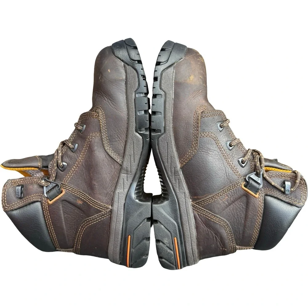 Timberland PRO Titan Work Boots Mens 7.5 Brown Alloy Toe Leather 86518